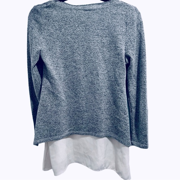 Design Lab Long Sleeve Layered Sweater Top XS - Picture 5 of 5